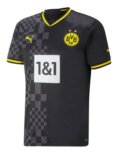 Jersey Borussia Dortmund Visita Puma 22 Caballero Negro 