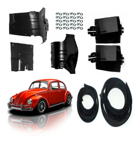 Kit Lataria Motor Defletor Capa Tucho Fusca Brasilia Kombi 