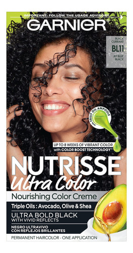 Tinte Para El Cabello Garnier Nutrisse Ultra Color Bl11 Jet