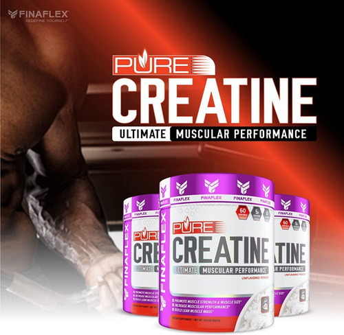 Creatina Monohidratada Finaflex 300g Sin Sabor 60 Servicios Sin Sabor