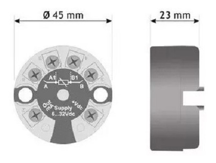 Transmisor Temperatura Programable Nfc Rtd Pt 100 1000 Ni Tc