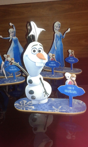 Centros De Mesa Fibrofacil, Formitas Frozen, Disney!!