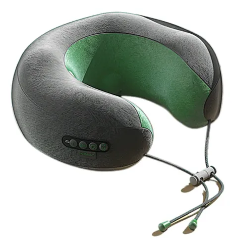 Almohada Viajera Masajeadora Cojín De Cuello Eléctrico Usb