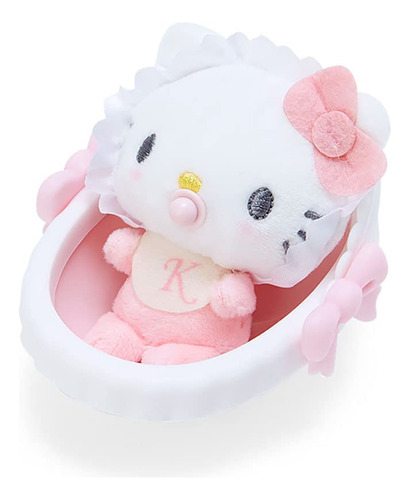 Sanrio 744701 Mascota Cuna Hello Kitty Rosa|blanco