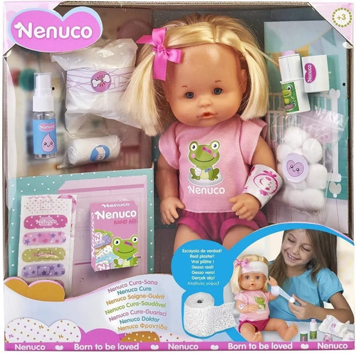 Muñeca Nenuco Cura Sana Con Kit Médico Para Curar