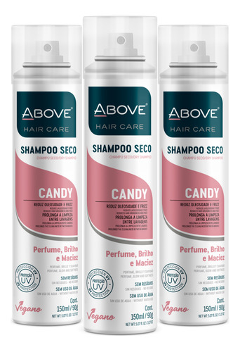 Shampoo Seco Candy Above 150ml 03 Unidades