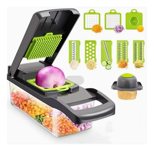 Multi Picador De Verduras Rebana, Corta, Pica Y Ralla 4 En 1