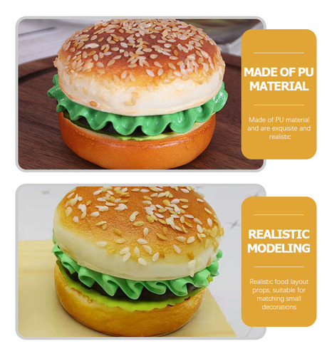 Comida Artificial Modelo Hamburguesa Simulada Con Hot Dog