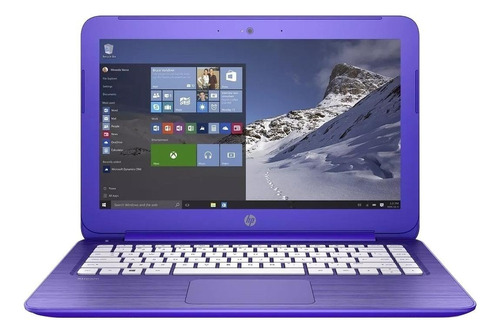Laptop  HP Stream 14-ax020nr morada 14", Intel Celeron N3060  4GB de RAM 32GB SSD, Intel HD Graphics 400 1366x768px Windows 10 Home