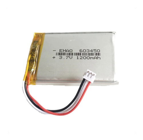 Bateria Litio Lipo 603450 3.7v 1200mah 60x34x05mm