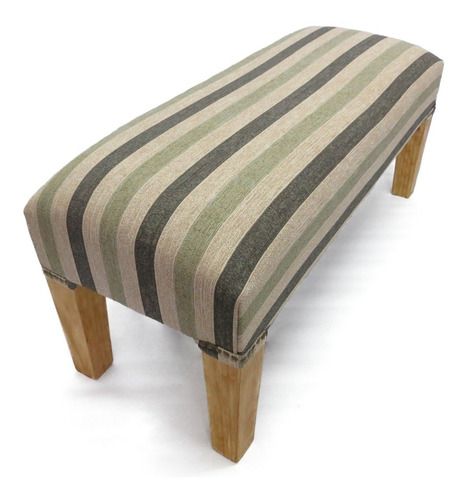 Imagen 1 de 7 de Banqueta Pie De Cama Chenille Lola Importado Roble Fábrica