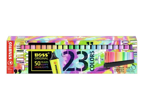 Resaltador Stabilo Boss Deskset X23un. Surtido.