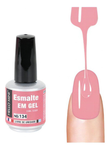 Esmalte Hello Mini Para Polimento Colorido - Hj106-134