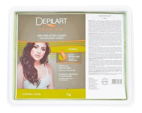 Depilart Cera Depilatória Quente Verbena 1kg