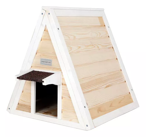 Petsfit Casa para gatos para interiores y exteriores, resistente a la  intemperie, refugio para gatos con puerta de escape