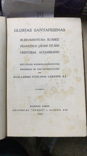 Glorias Santafesinas. Suarez - Iturri - Altamirano 1929 