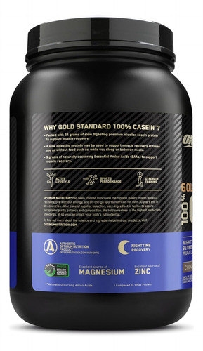 Caseína Gold Standard 909 G Optimum Nutrition Proteína Eua C Chocolate