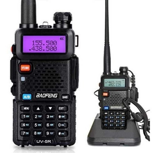 Radio Transmisor Walkie Talkie Vhf Uhf Fm Dual Band Uv-5r