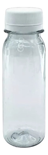 Envase Botella Pet Tipo Shot 60ml Tapa Cintillo (200 Pza) Tapa Blanca