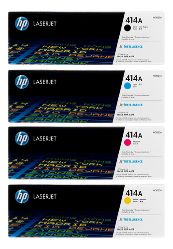 Toner Hp 414a Juego 4 Colores N-c-m-y Original