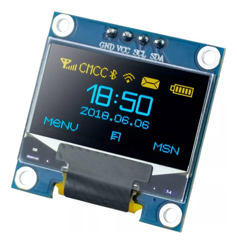 6 Pcs 0.96'' Oled I2c Pantalla 128x64 Para Arduino