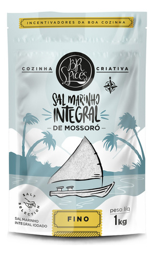 Sal Marinho Br Spices Integral Fino Pouch 1kg