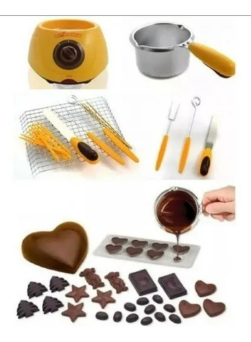 Maquina Chocolatera Fondue Olla Con Accesorios Para Derretir