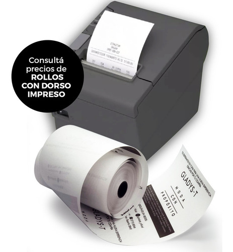 Imagen 2 de 5 de Rollo Papel Térmico 79 Mm X 80 Mts - Eticket - Comandas