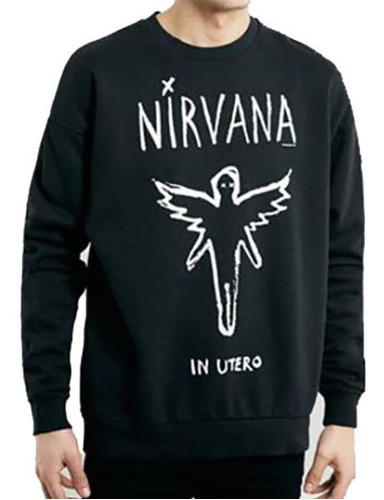 Nueva Sudadera Basica Banda Rock Nirvana Album In Utero 