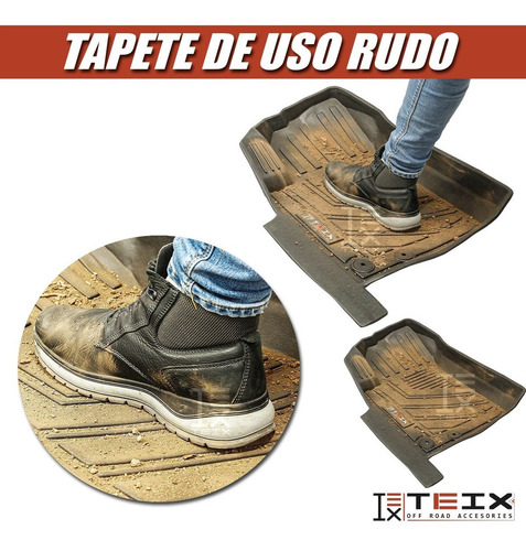 Imagen 4 de 8 de Tapetes Para Nissan Np300 Frontier 2021+ 3 Piezas Uso Rudo