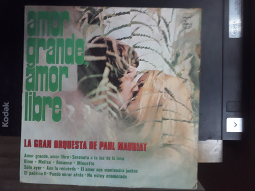 Paul Mauriat - Amor Grande, Amor Libre - Vinilo 