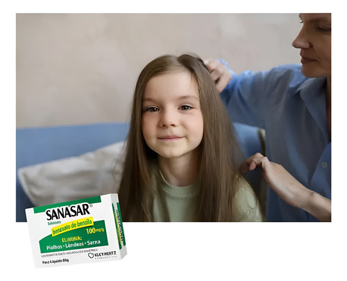 Sabonete Sanasar Elimina Piolhos LĂȘndeas E Sarna 80g Barra