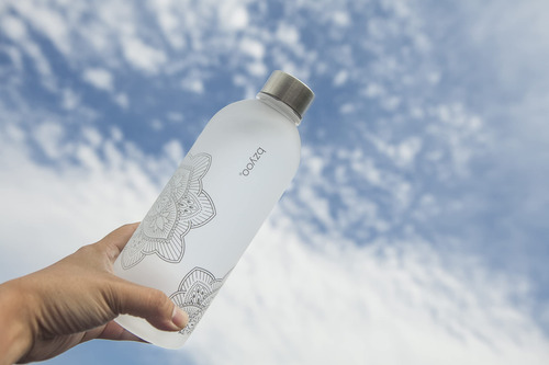 Bzyoo - Botella De Agua Con Marcador De Tiempo De 1 Litro, P