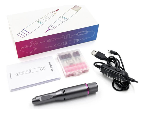 Pulidor Esmeril De Uñas Máquina De Mano 30000rpm