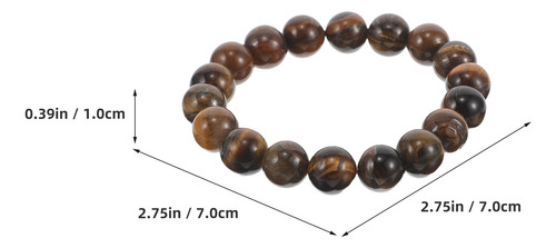 Pulsera De Piedra Hecha A Mano, Pulsera De Yoga Con Cuentas