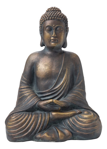 Glitzhome Mgo - Estatua De Buda Meditadora, 19 Pulgadas De A