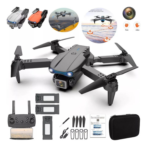 Drone E99 Pro Con Cámara Hd Y 3 Baterías