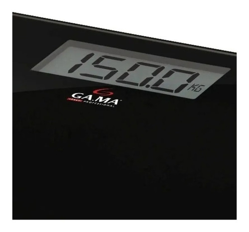 Imagen 3 de 6 de Balanza digital GA.MA Italy SCG 430 negra, hasta 150 kg