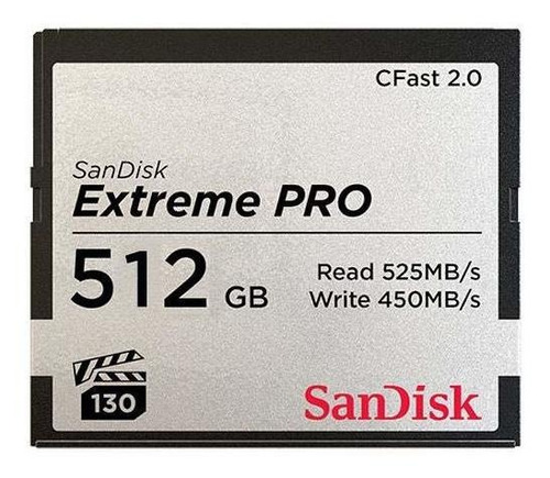 Sandisk 512 Gb Extreme Pro Cfast 2.0 Memoria Arri Ca