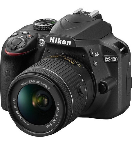 Camara Nikon D3400 18-55mm - Negro Nuevo