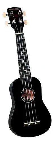 Ukelele Soprano Ortega Onyx - Color Negro Brillante, Con Funda Incluida, Ideal Para Principiantes