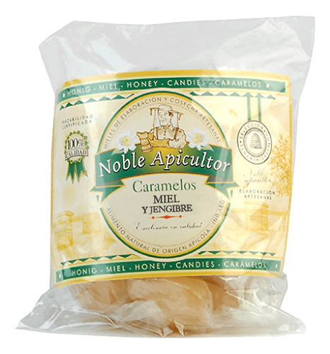 Caramelos De Miel Y Jengibre  Noble Apicultor X 100g