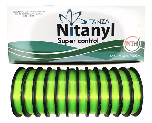 Nylon De Pesca Nitanyl 0,35mm X 700 Metros Verde Fluo