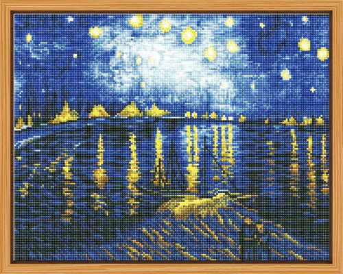 Pintando Con Diamantes  Noche Estrellada Sobre Van Gogh 