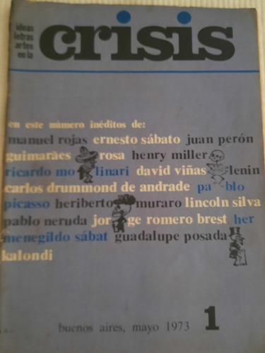 Revista Crisis Bs.as, Mayo 1973 Núm 1 ( En Buen Estado) 
