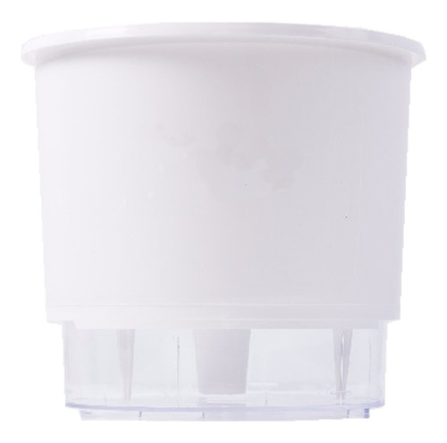 Vaso Raiz Autoirrigável N4 21x18cm Branco Auto Irrigável