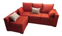 Comprar Amoblamientos FCD VOLCADO 210 Esquinero de 4 cuerpos tela chenille color rojo