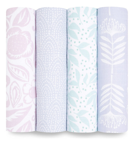 Mantas Swaddle Aden + Anais Essentials, 100% Algodón, Paquet Color Mickey Stargazer