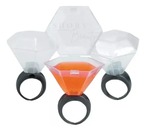 comprar 6 Anillos De Shot Diamante Para Despedida De Soltera