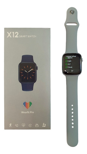 Smartwatch Reloj Inteligente W&o X12 Cardíaca Presión Spo2 Caja Gris